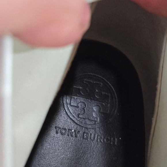 Tory Burch White Crackle Leather Desert Boots Size 7.5 Lace-Up Ankle Chukka Boot - Picture 6 of 8